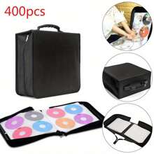 400 Sleeve CD DVD Ray Disc Carry Case Holder Protector Storage Bag Wallet Binder - Variant1 - View 1