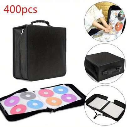400 Sleeve CD DVD Ray Disc Carry Case Holder Protector Storage Bag Wallet Binder