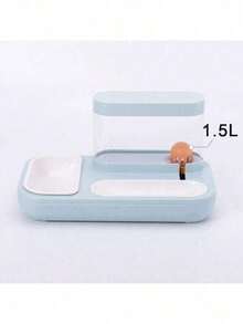 4 Style Pet Cat Bowl Dog For Cats Feeder Bowls Kitten Automatic Drinking Fountain 1.5L Capacity Puppy Feeding Waterer Products - 藍色 - 查看 1