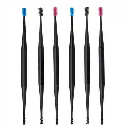 1/6/8pcs Soft Silicone Ear Pickers, Portability Ear Wax Remover, Ear Cleaning Scoop, Spiral Ear Cleaning Tool Sets