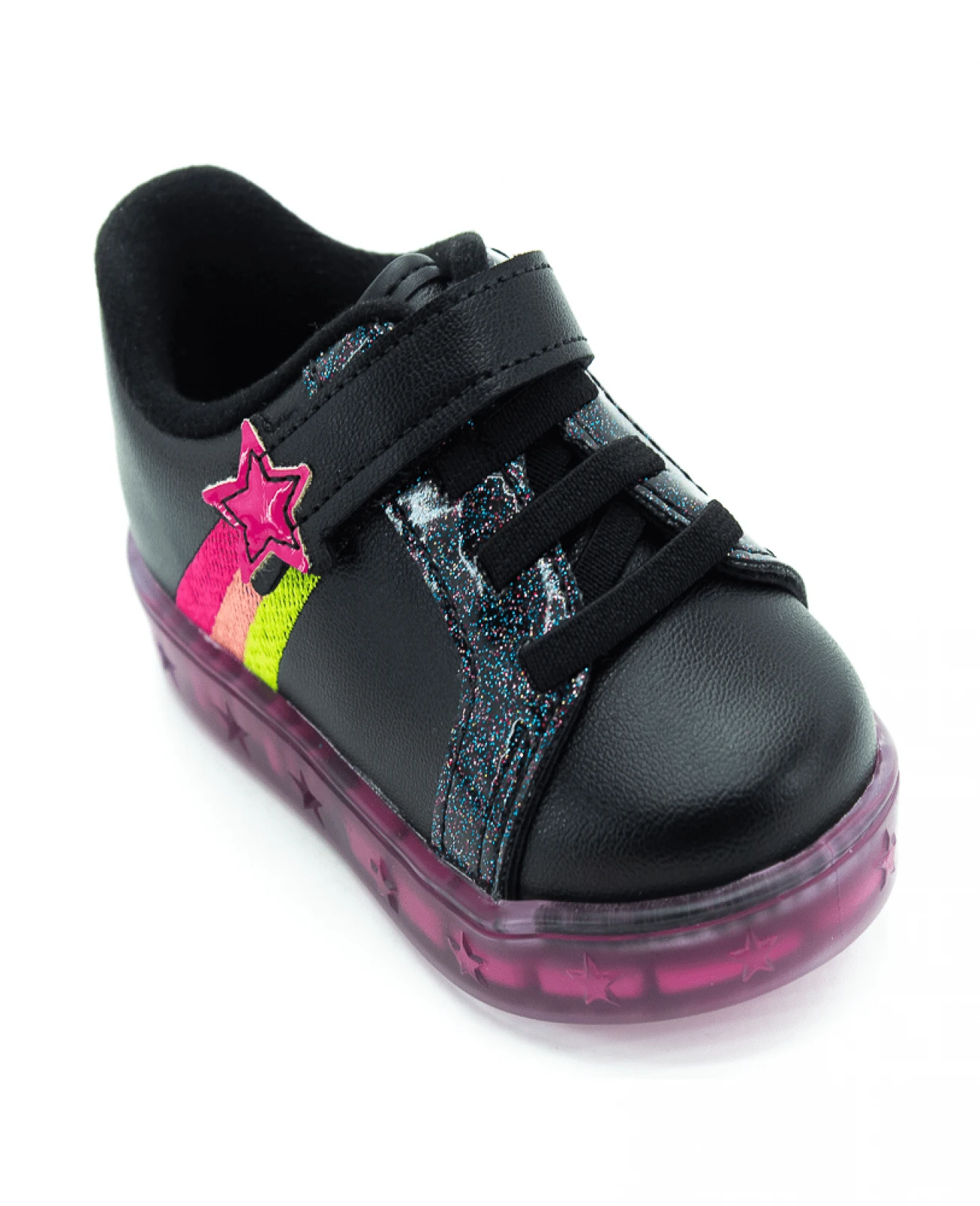 Molekinha 2726.203 Girls' Sneakers - Black And Pink - Black - View 1