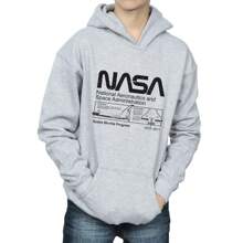 Sudadera con capucha de transbordador espacial de la NASA (gris deportivo) para niños - Gris deportivo - Ver 4