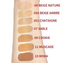 Teint Idole Ultra Wear 全效遮瑕膏 - 二合一保湿遮瑕膏和粉底，打造自然哑光效果 0.43 盎司/13 毫升 - 051 夏塔涅 - 查看 5