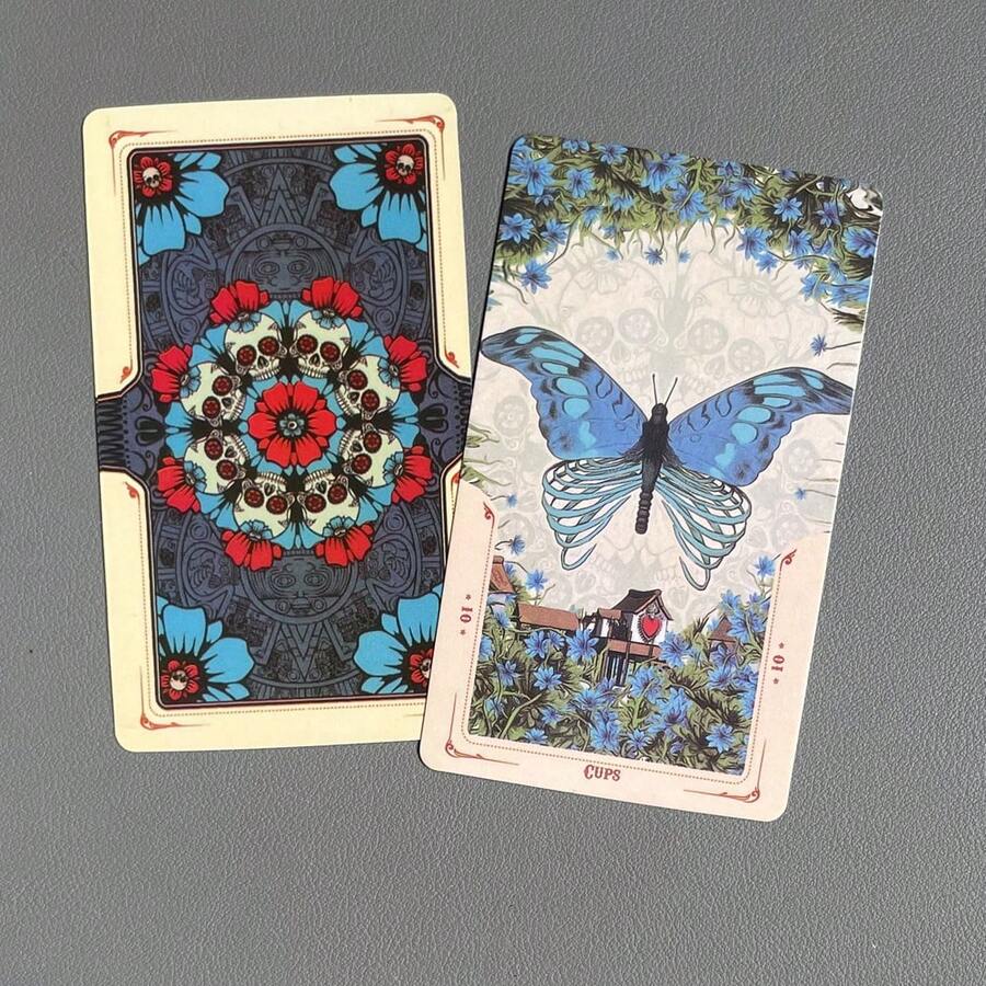 Baraja de Tarot Santa Muerte Versión en Inglés Juego de Adivinación