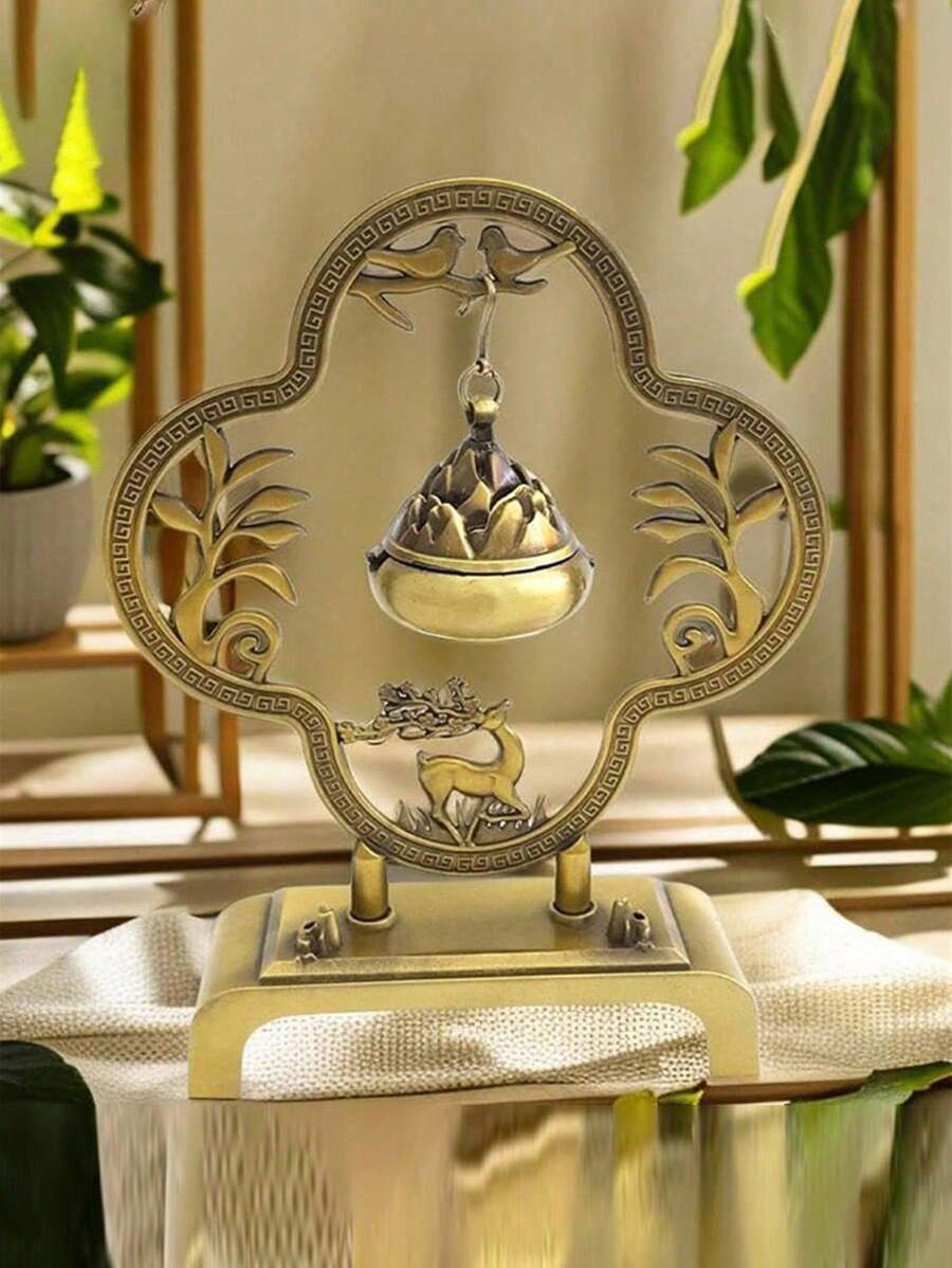 1pc Creative Retro Hanging Incense Burner Home Alloy Aromatherapy