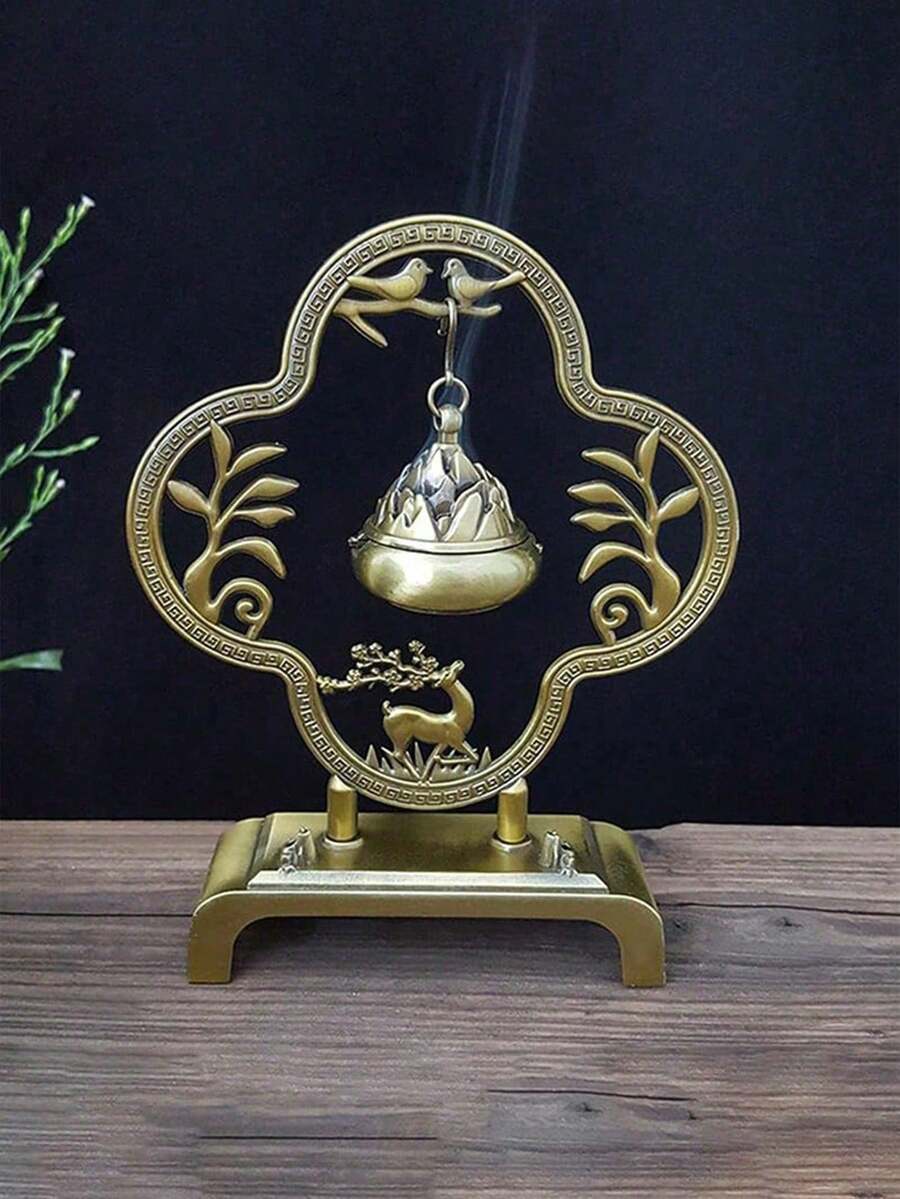 1pc Creative Retro Hanging Incense Burner Home Alloy Aromatherapy