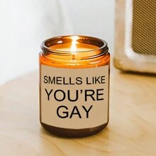 GAY Lavender Scented Candle Gifts Ideas For Gay Men, Funny Gifts For Boyfriend Brother Husband, Funny Cute Unique Essential Anniversary Birthday Valentine's Day Home Decor Gifts For Him, Gifts For Friends Room Decor,Gifts Graduation - Multicolor - View 9