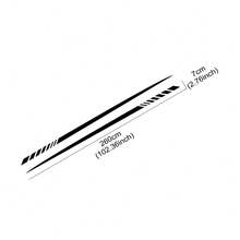 汽车长条腰线通用贴纸汽车两侧车身乙烯基贴膜 DIY 装饰贴花赛车运动造型汽车改装配件