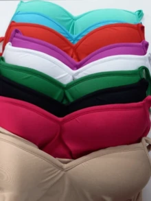 Basic Women's Tank Top, Suplex Fabric With Cup, Size M Fits Up To G - Rose Red - View 2