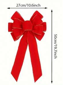 1/4 件装圣诞红色蝴蝶结，多耳圣诞树装饰丝带蝴蝶结吊坠，节日派对氛围装饰道具，家居生活用品，圣诞装饰用品，圣诞树装饰，圣诞派对圣诞氛围装饰道具，圣诞装饰，圣诞礼物，圣诞装饰，房间装饰，家居装饰，冬季圣诞装饰，家居圣诞礼物，圣诞装饰