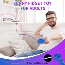 Glow-in-The-Dark Loop Lasso-Seil Launcher Propeller-Loop Lasso String Shooter DE - Blau - Übersicht 2