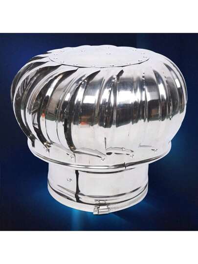 HaroldDol CHIMNEY SPINNER COWL Stainless Steel Spinning Wind Rotating Cap 160mm Diameter The Best Gift/Present For Family&Friends Happy Christmas