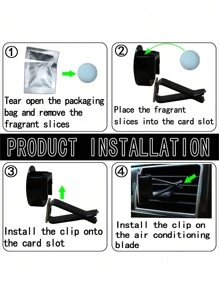 1pc Retro Rhinestone Skull Shaped Car Vent Air Freshener, Suitable For Car Air Conditioning Vent - Multicolor - View 8