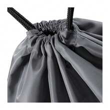 Bagbase Budget Water Resistant Sports Gymsac Drawstring Bag (11 Litres) (Graphite) - Grey - View 2