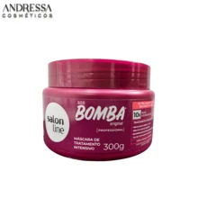 Salon Line S.O.S Bomba Ultra-Hydration Shampoo, Conditioner, Mask And Leave-In Cream Kit - Màu Đỏ Sâu - Xem 3