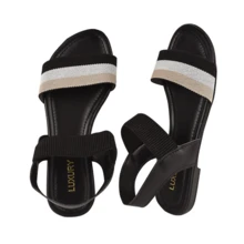 Rasteirinha Casual Elastico Baixa Casual Calce Facil Macia