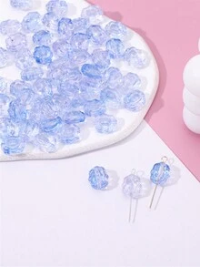 10 hạt mặt dây chuyền hình khối pha lê thủy tinh màu ngẫu nhiên, phụ kiện vòng tay trang sức tự làm, phong cách cổ điển - Phụ kiện thương hiệu hoa Sugar Cube - Xem 5