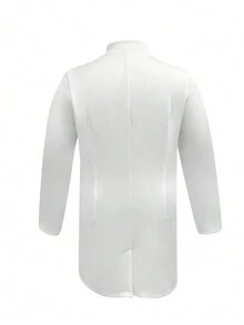 cimmuovere 大码女式护士服，纽扣前襟，多口袋设计，适合医院、护理、实验室工作