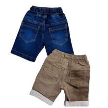 Two-Piece Jogger Shorts Set, Twill/Denim For Boys - 藍色 - 查看 5