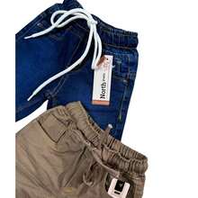 Two-Piece Jogger Shorts Set, Twill/Denim For Boys - 藍色 - 查看 3