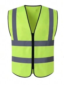 1pc Night Reflective Running Vest, Sport Gym Jacket, Fluorescent Adjustable Elastic Reflective Strap For Night Activities Cycling Running