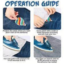 2pcs Pumpkin Ghost Chenille Iron On Patches Embroidery Patch Halloween Patch Sew On Patch For Clothing Jacket Backpack Decoration - Multicolor - View 7