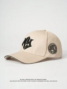 1pc Unisex Letter Embroidered Baseball Cap, Fashion Sun-Shielding Hat For Outdoor Use - Letter - View 10