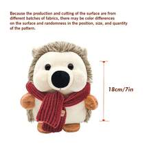 Keylingwd 18cm/7英寸可爱仿真刺猬毛绒玩具，毛绒填充，柔软舒适，适用于沙发，床边，汽车装饰娃娃，款式多，款式新，适合圣诞节，万圣节，感恩节，情人节和复活节礼物（由于面料批量生产，会有些许色差，实际产品与宣传图片接近） - 多色 - 查看 2