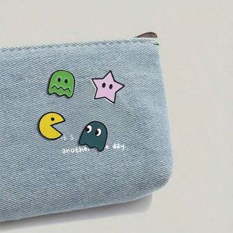 Classic Pixel Game Badge Set, Nostalgic Cartoon Patterns, A Must-Have For Fashion !