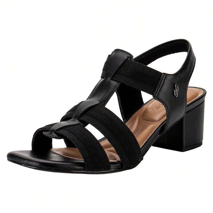 USAFLEX MA0505 WOMEN'S SANDAL WITH THICK HEEL - Black - View 1