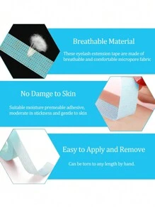 3 Rolls Eyeshadow Protective Tape, Makeup Tools For Eyes - Eyeshadow Tape, Double Eyelid Sticker, Natural Eyeliner Tape, Eye Makeup Accessories - Blue - View 5