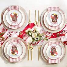 10 chiếc móc khóa người tuyết Giáng sinh, kết hợp với thiệp Giáng sinh, dây thừng và túi cát, đồ trang trí nhà Giáng sinh, quà tặng tiệc Giáng sinh, đồ dùng tiệc Giáng sinh, đồ dùng nhà bếp và quầy bar, đồ trang trí Giáng sinh, phụ kiện tự làm, quà tặng tiệc - Nhiều màu - Xem 11