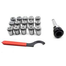 M12 MT3 CNC Collet Chuck Morse Taper Holder 15pcs ER32 Spring Collets W/Box - Multicolor - View 3