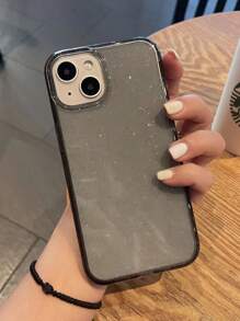 1个时尚亮面透明黑色TPU材质手机壳，兼容 17/17 Pro/17 Pro Max/Air/16/16 Pro/16 Plus/16 Pro Max、7/8/7 Plus/8 Plus/X/XS/XR/XS Max/11/11 Pro/11 Pro Max/12/12 Pro/12 Pro Max/13/13 Pro/13 Pro Max/14/14 Pro/14 Plus/14 Pro Max/15/15 Pro/15 Plus/15 Pro Max - 黑色 - 查看 5