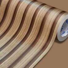 Beige Wood Wallpaper 5 METERS X 45CM Self-Adhesive Sticker For Living Room, Bedroom - 45cmx5M - Xem 2