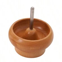 珠宝制作木制珠子旋转器、粘土珠子旋转器、珠宝制作快速串珠粘土珠子旋转器、DIY 手链、项链 - 杏色 - 查看 10