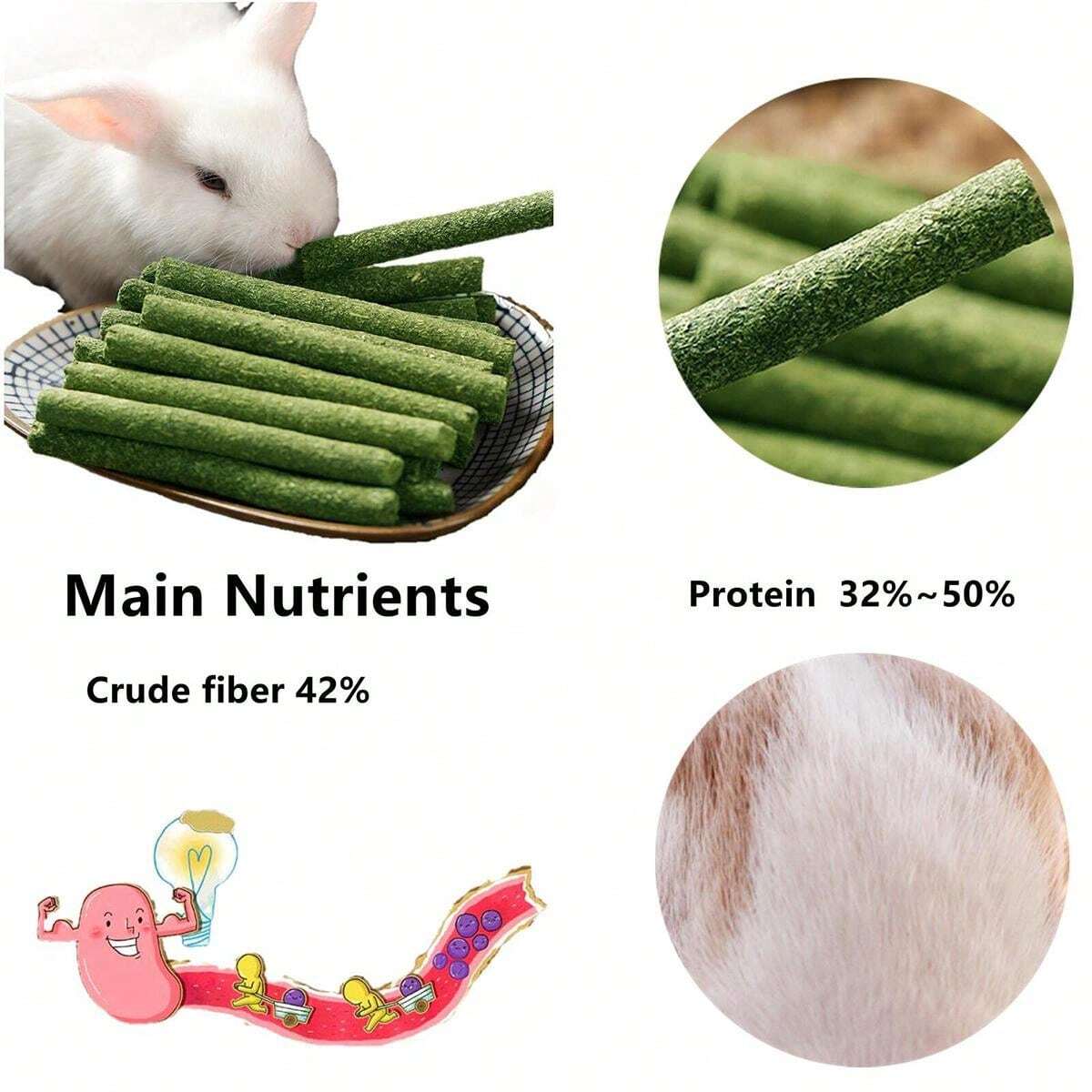 Organic Natural Snacks Apple Tree Branches, Sweet Bamboo, Timoth Hay, Alfalfa, Dental Treats