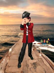 DISFRAZ PARA NIÑO DE PIRATA PARA HALLOWEEN, FESTIVIDADES, FIESTA, HALLOWEEN - Negro - Ver 2