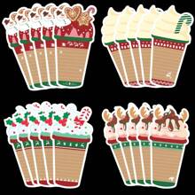 3 pezzi di note adesive natalizie (inviate casualmente in 3 design), regali a tema natalizio, adatti per elenchi di cose da fare e biglietti regalo, block notes a forma di tazza di caffè carino, ideali per scuola, ufficio e regali per la casa