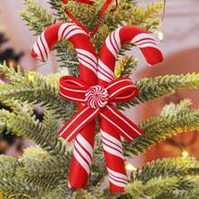 1 cái Đồ trang trí cây thông Noel bằng đất sét mềm mới, Quà tặng nhỏ treo trang trí kẹo que Giáng sinh, Giáng sinh - Nhiều màu - Xem 10