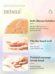 WANMEI Flowers Soft Silicone Body Exfoliating Brush,Soft Silicone Body Cleansing,Gentle Exfoliation & Massage For Deep Clean, Handheld Shower Cleaning Brush Facial Cleansing Tools 1pc Body Shower Scrubber Exfoliating Brush Face Cleansing Brush Blackhead Remover Soft Bristle Cleaning Brush Manual Massage Face Cleansing Brush