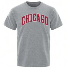 Streetwear T-Shirt Chicago Basketball Bulls Shirt Blouse Unisex Men Women 100% Cotton Top Premium Streetwear New Release Fast Shipping Various Colors!! Plus Size - Grey - View 1