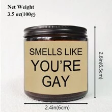 GAY Lavender Scented Candle Gifts Ideas For Gay Men, Funny Gifts For Boyfriend Brother Husband, Funny Cute Unique Essential Anniversary Birthday Valentine's Day Home Decor Gifts For Him, Gifts For Friends Room Decor,Gifts Graduation - Multicolor - View 14