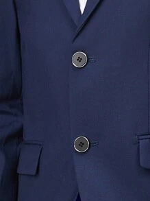 3 件套女孩经典学院风正装套装 - 衬衫、领带、夹克，适合学校、演出、度假、秋冬季 - 藏蓝色 - 查看 9
