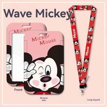 Pack Of 1 Isney 3D Lanvard ID Dip - Pvc Material. Antiloss Neck Bag With Protective Cover - Cute Cartoon Design For Men And Women Back To School