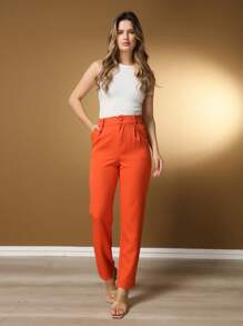 Women Pants - Orange - View 1