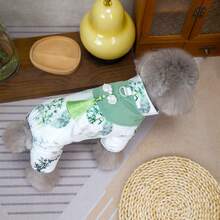 Chinese Style Pet Dog Clothes Padded Reflective 4 Legs Winter Coat - Multicolor - View 9