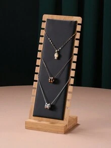 1pc Bamboe en houten kettingrek, sieraden displayrek, hanger ketting opbergrek, armband sieradenrek, sieraden displayrek - Veel kleurig - Bekijken 11