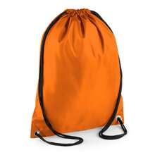 Bagbase Budget Water Resistant Sports Gymsac Drawstring Bag (11 Litres) (Orange) - Orange - View 2