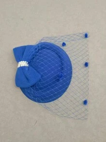 迷人帽子 20 年代 50 年代帽子 药盒帽 茶会头饰 带面纱 适合女孩和女士 - 彩色 - 查看 11